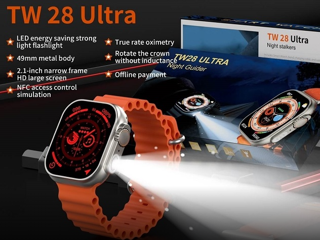 Szos TW28 Ultra Smartwatch - The Night Guider